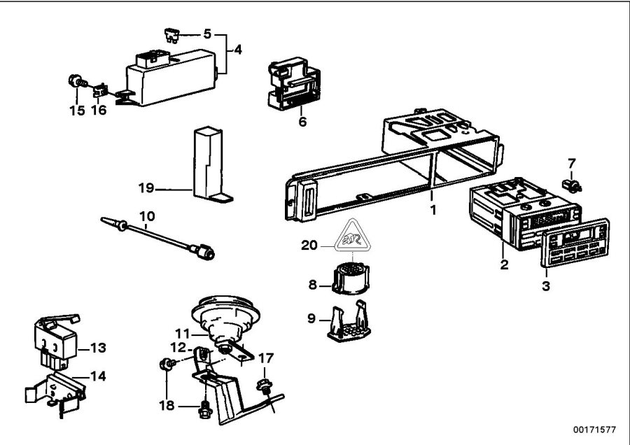 Diagram On-board computer for your 1996 BMW 540i Manual Sedan 