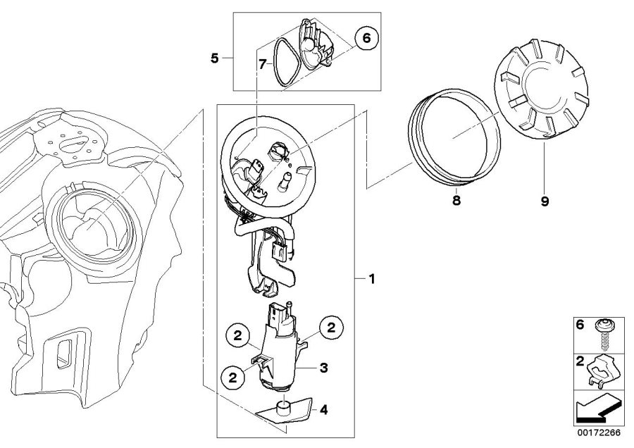 Diagram Fuel pump for your 2010 BMW G650GS   