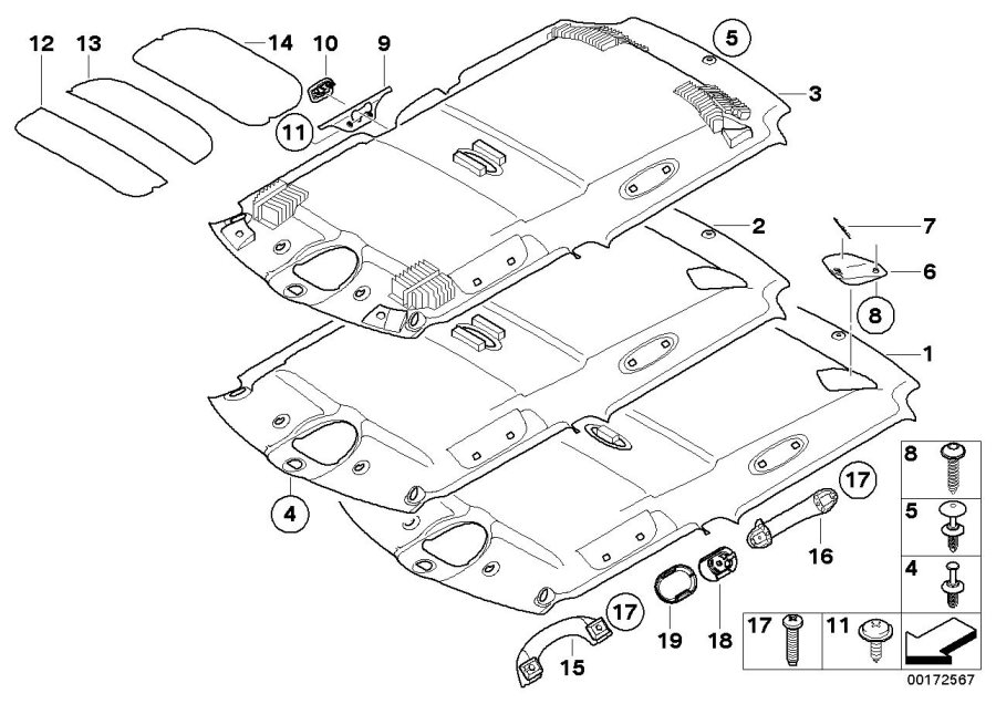 Diagram Headlining / Handle for your MINI