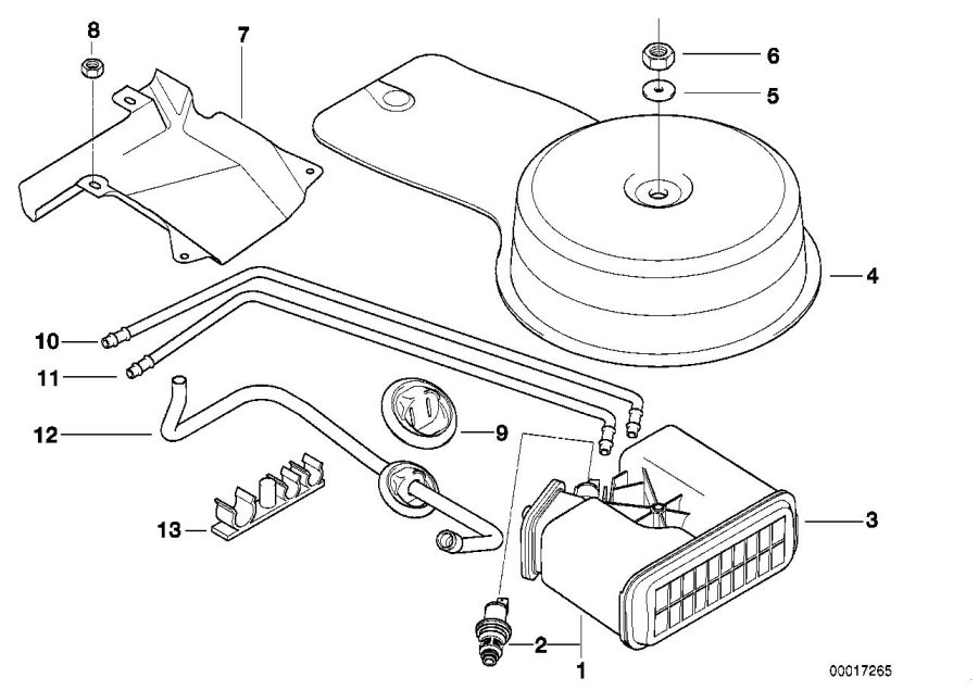 Diagram Activated Charcoal Filter/TUBING for your 2023 BMW X3  30eX 