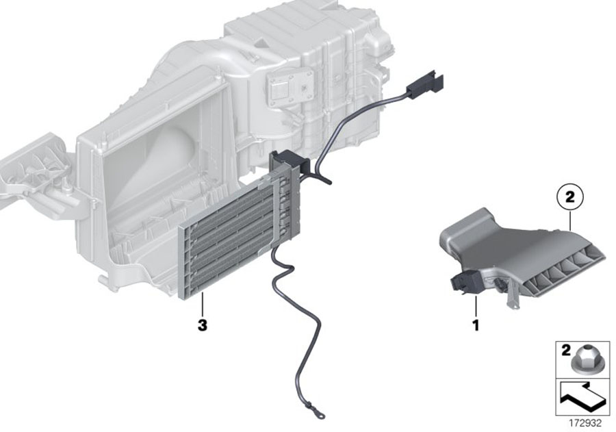 Diagram Electric preheater for your 1988 BMW M6   