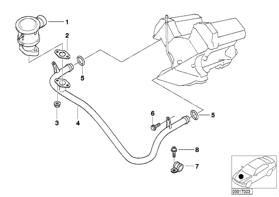 Diagram Emission control-air pump for your BMW