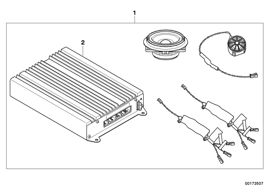 Diagram Hifi system, Alpine for your BMW