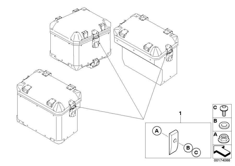 Diagram Set, vent outlet cover for your 2008 BMW R1200GS Adventure   