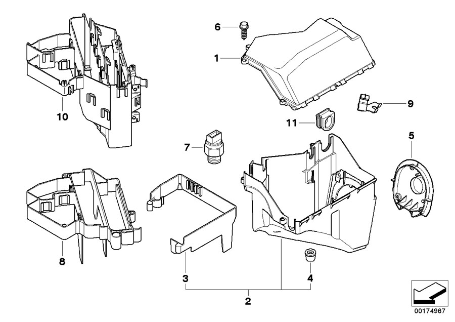 Diagram Control unit box for your BMW