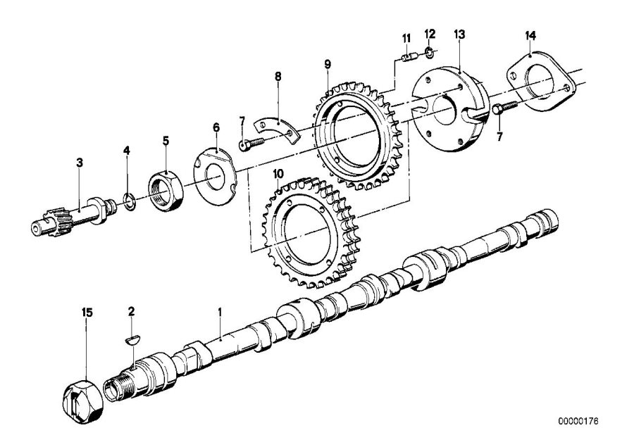 Diagram Timing and valve train-camshaft for your BMW