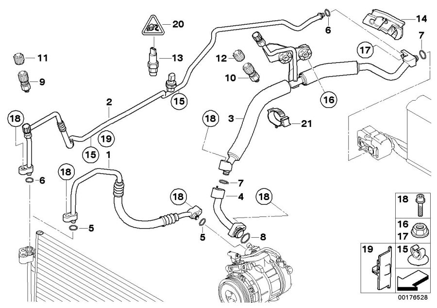 Diagram Coolant lines for your BMW