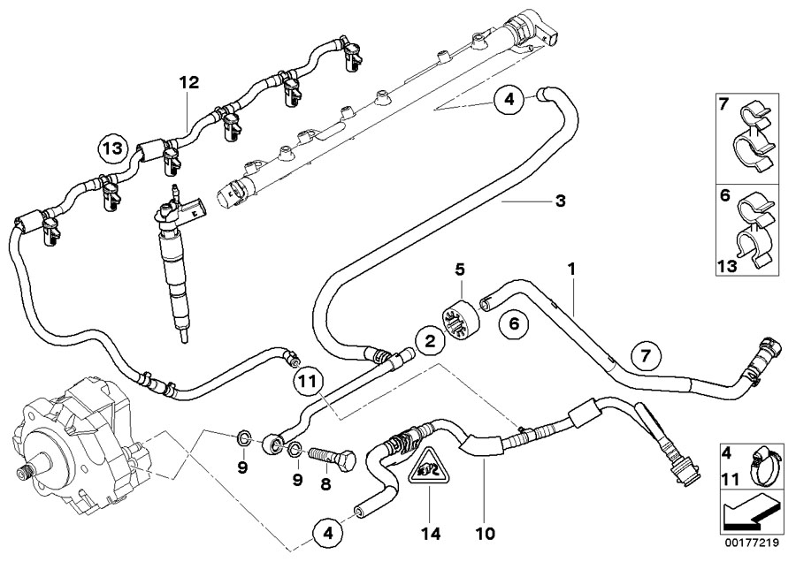 Diagram Fuel lines for your BMW