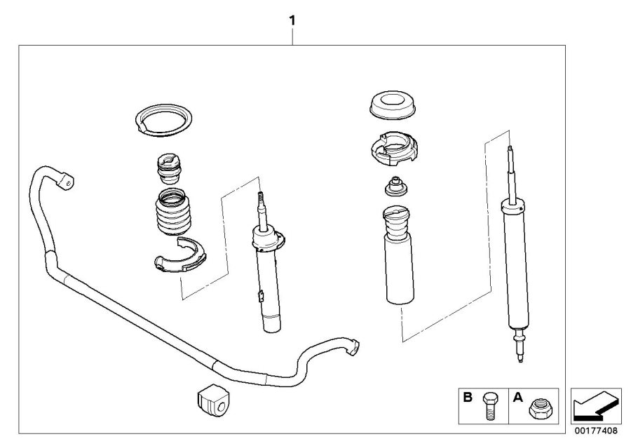 Diagram Performance suspension for your 2010 BMW 135i   