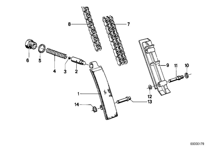 Diagram Timing and valve train-timing chain for your BMW