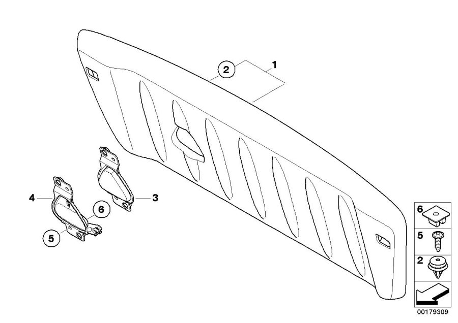 Diagram TRUNK LID TRIM PANEL for your MINI