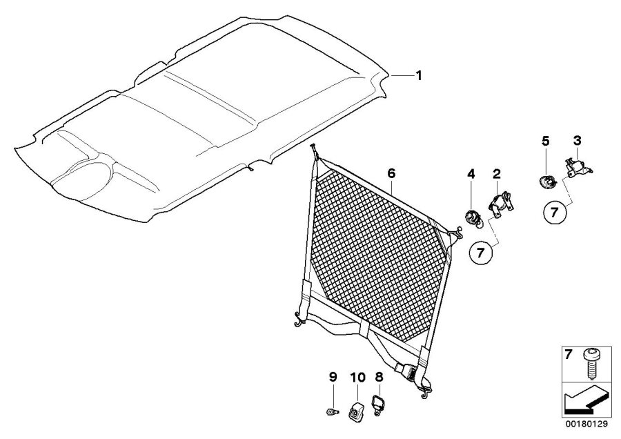 Diagram Retrofit: trunk room net for your MINI