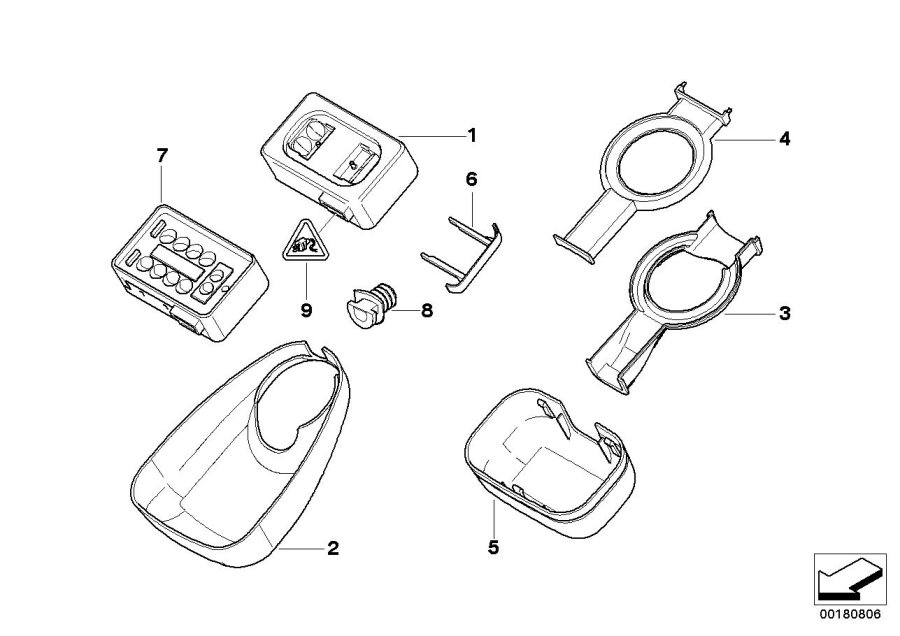 Diagram Single components F rain sensor for your BMW M3  