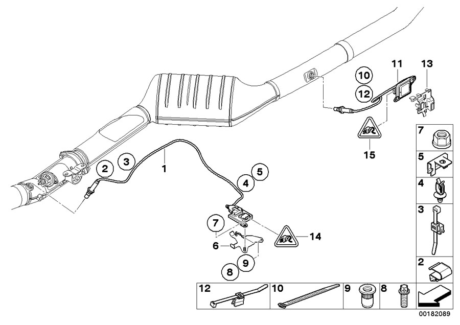 Diagram Exhaust-gas sensors / sensor for nox for your 2013 BMW