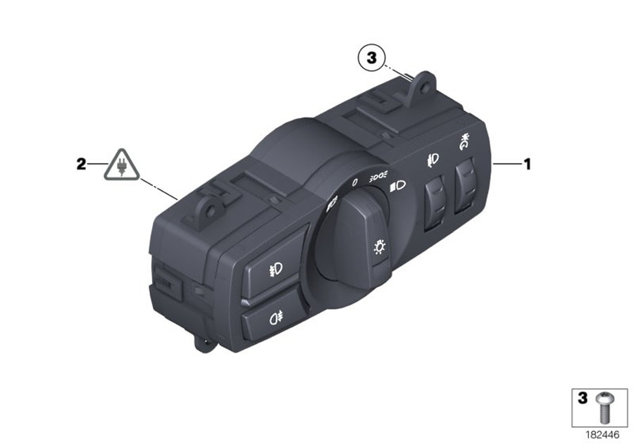 Diagram Control unit lights for your BMW