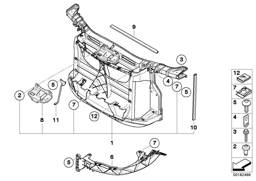 Diagram Front panel for your 2018 BMW X2 28iX  