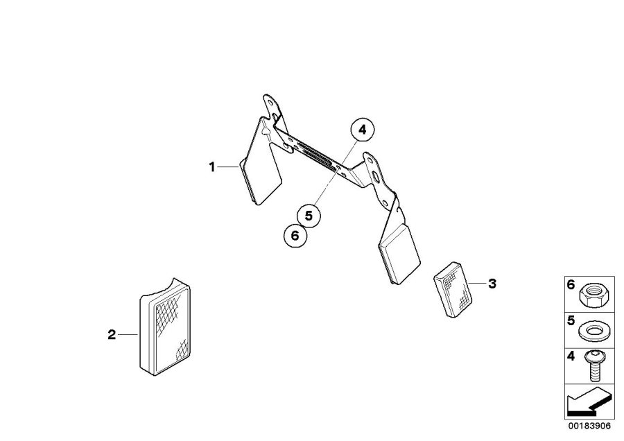 06License plate bracket US / reflectorshttps://images.simplepart.com/images/parts/BMW/fullsize/183906.jpg
