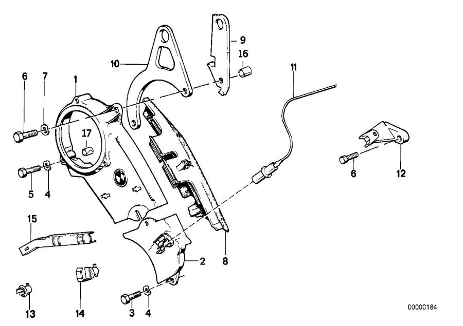 Diagram Timing cover upper for your 2016 BMW i3  60Ah 