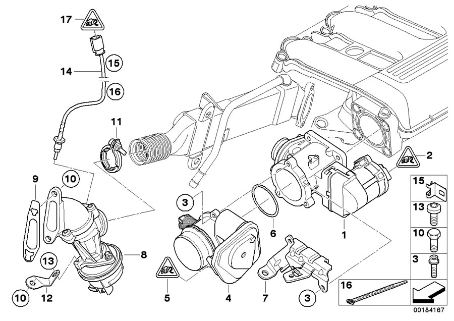 Diagram Egr - with electric control for your BMW