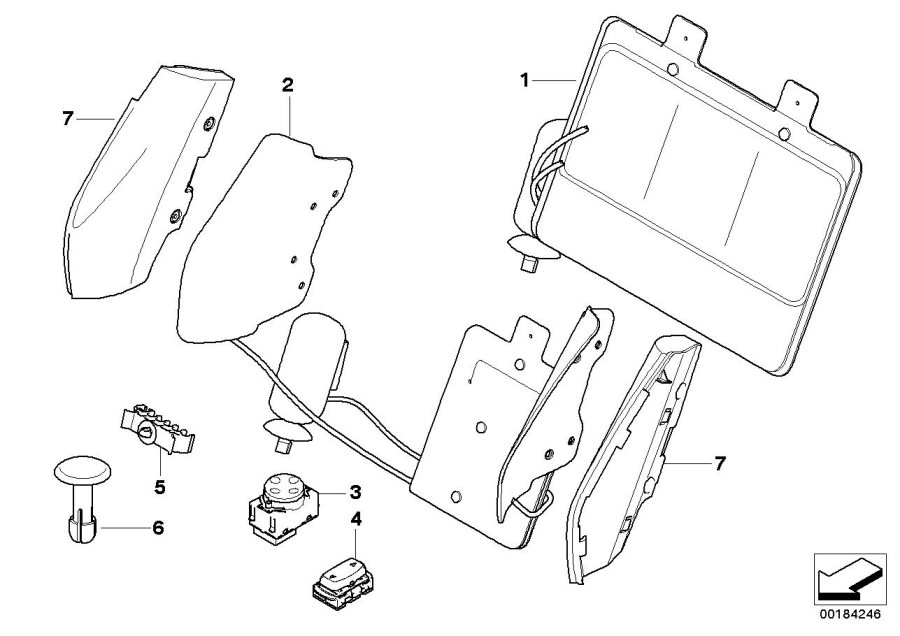 Diagram Seat, front, lumbar for your BMW