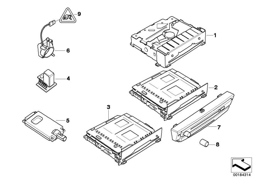 Diagram Single parts ccc for your BMW