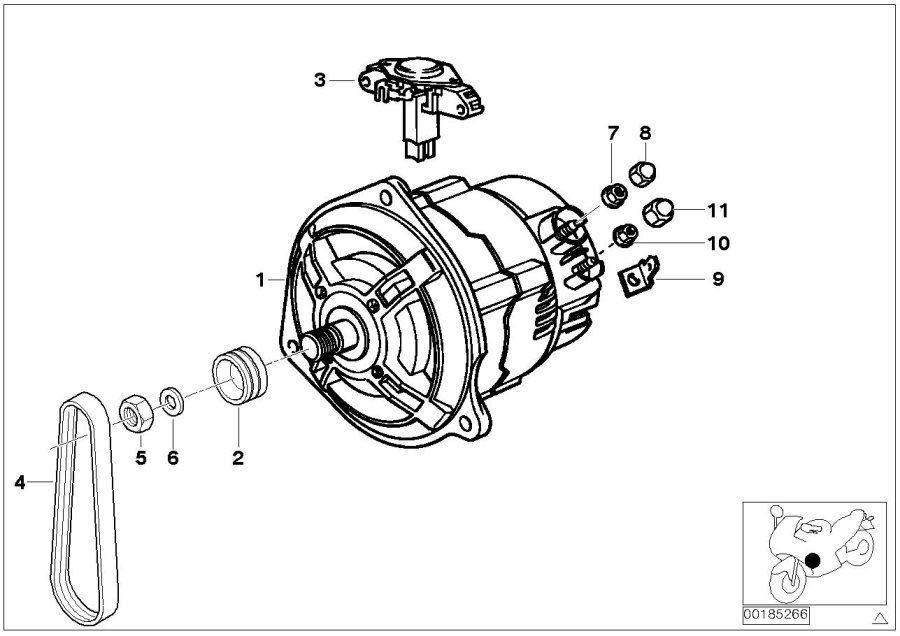 11Alternator 50 amp, Boschhttps://images.simplepart.com/images/parts/BMW/fullsize/185266.jpg