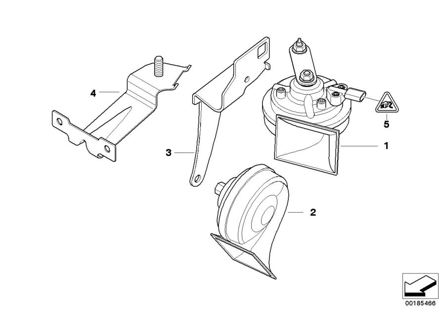 Diagram Horn for your 2006 BMW 530i   