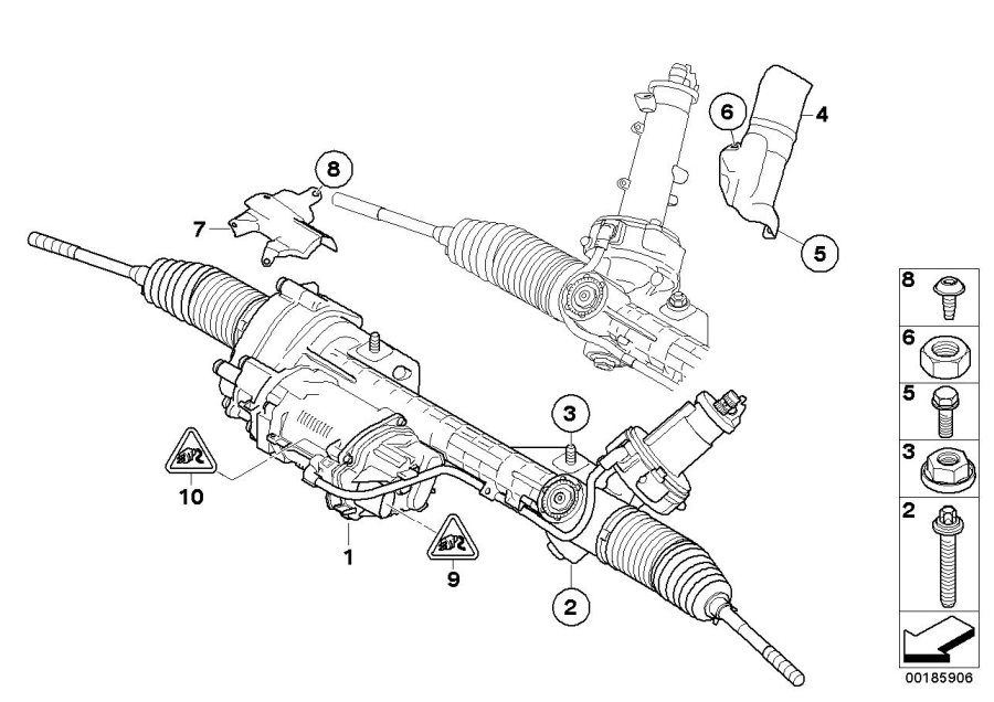 Diagram Steering unit, electric (eps) for your 2019 BMW X5   