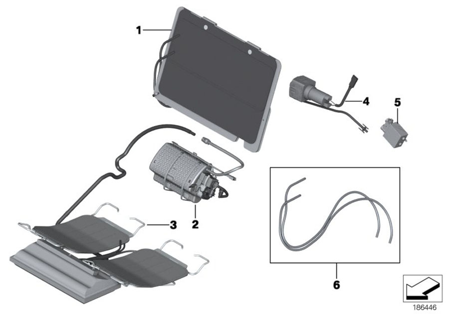 Diagram Seat, front, lumbar Active seat for your BMW