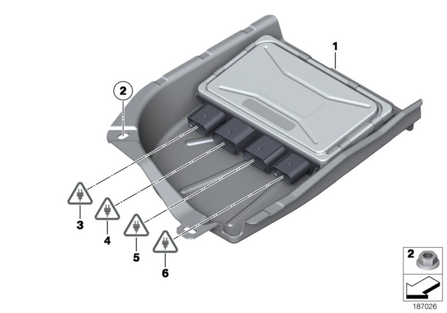 Diagram Control unit, active steering for your BMW