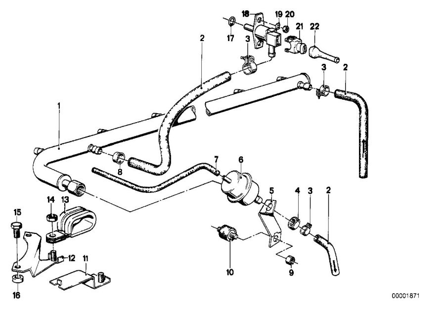 Diagram Fuel injection l-jetronic for your BMW
