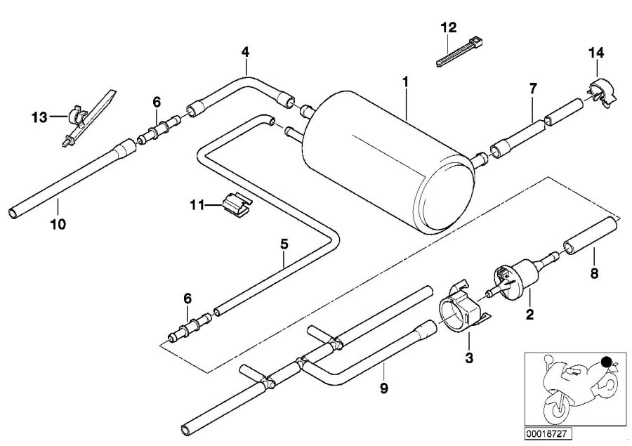 14Activated Charcoal Filter/FUEL VENTILAThttps://images.simplepart.com/images/parts/BMW/fullsize/18727.jpg