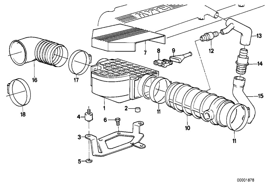 Diagram Volume air flow sensor EML for your BMW X2  