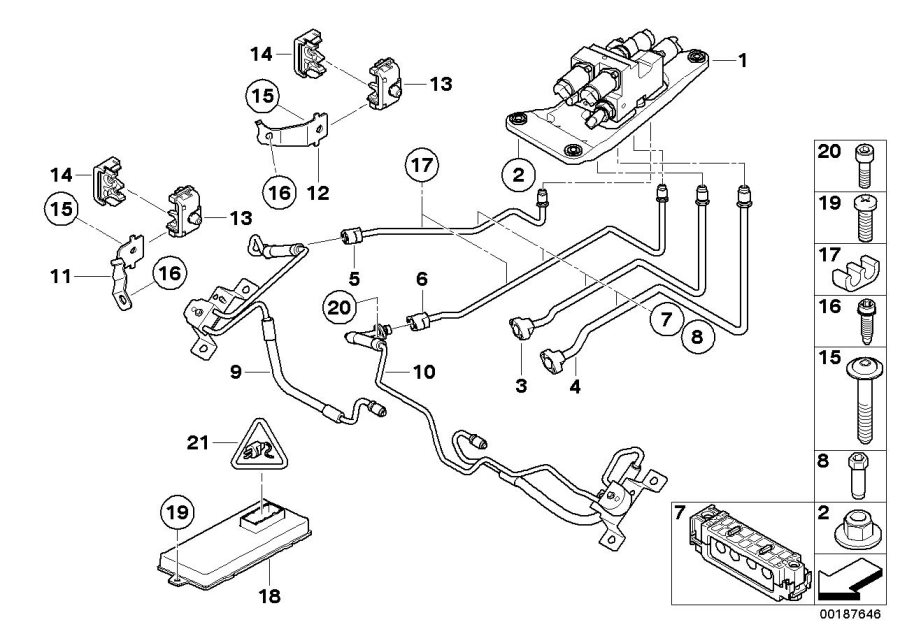 Diagram Valve block + add-on parts/Dynamic Drive for your BMW