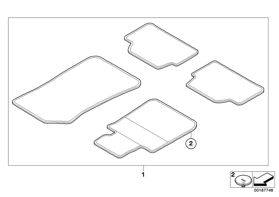 Diagram Footmat update for your 2011 BMW X5  M 