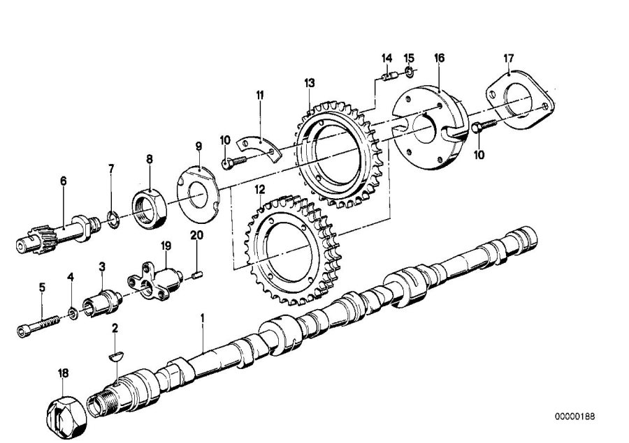 Diagram Timing and valve train-camshaft for your 2016 BMW X1   