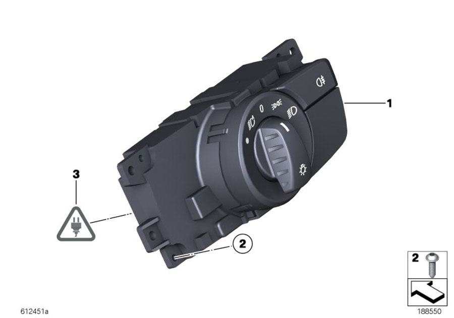 Diagram Control unit lights for your BMW