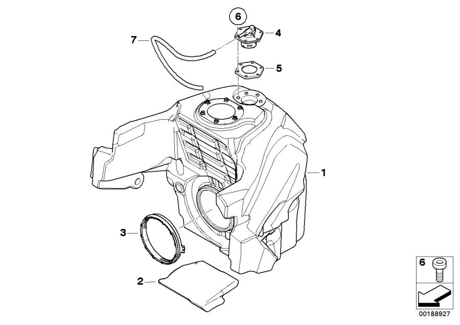 Diagram Fuel tank for your BMW