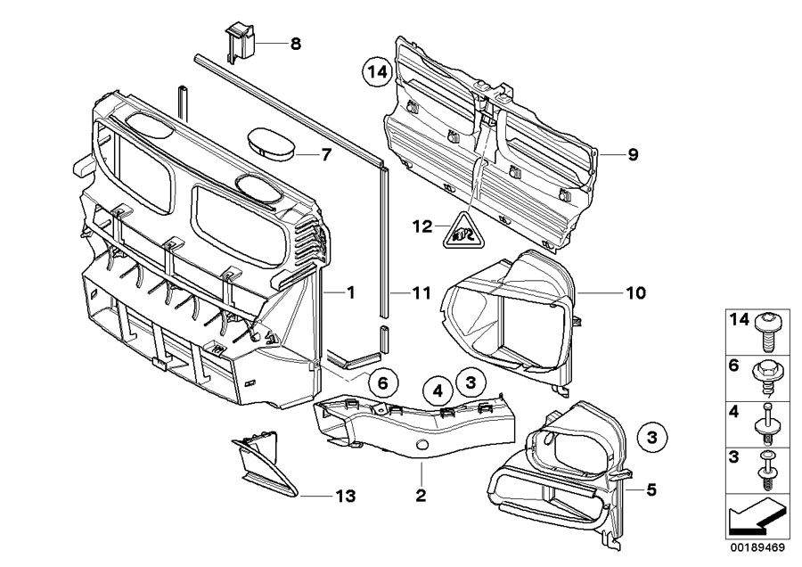Diagram Air duct for your 2010 BMW 650i   