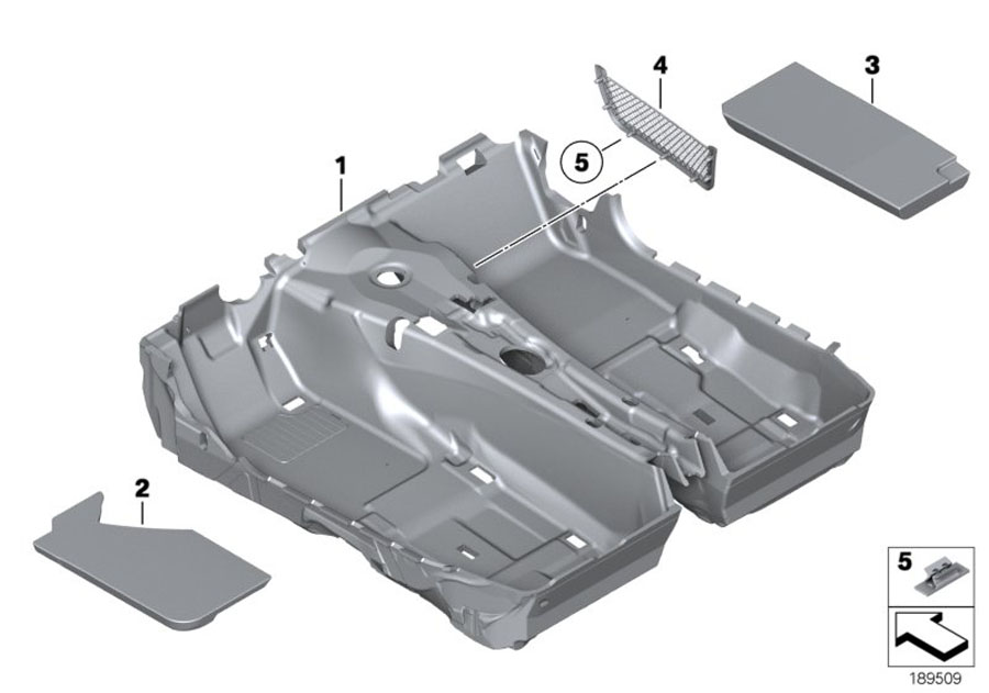 Diagram Floor covering for your BMW