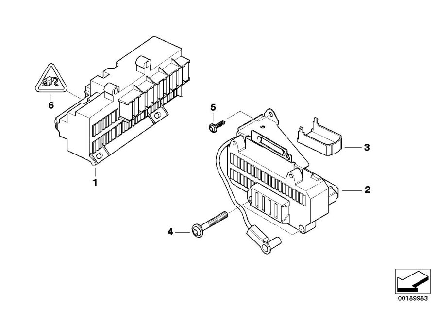 Diagram Power distribution box for your 2008 BMW M6   