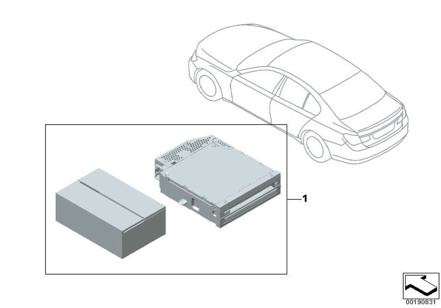 Diagram Retrofit kit, DVD changer for your 2008 BMW M6   