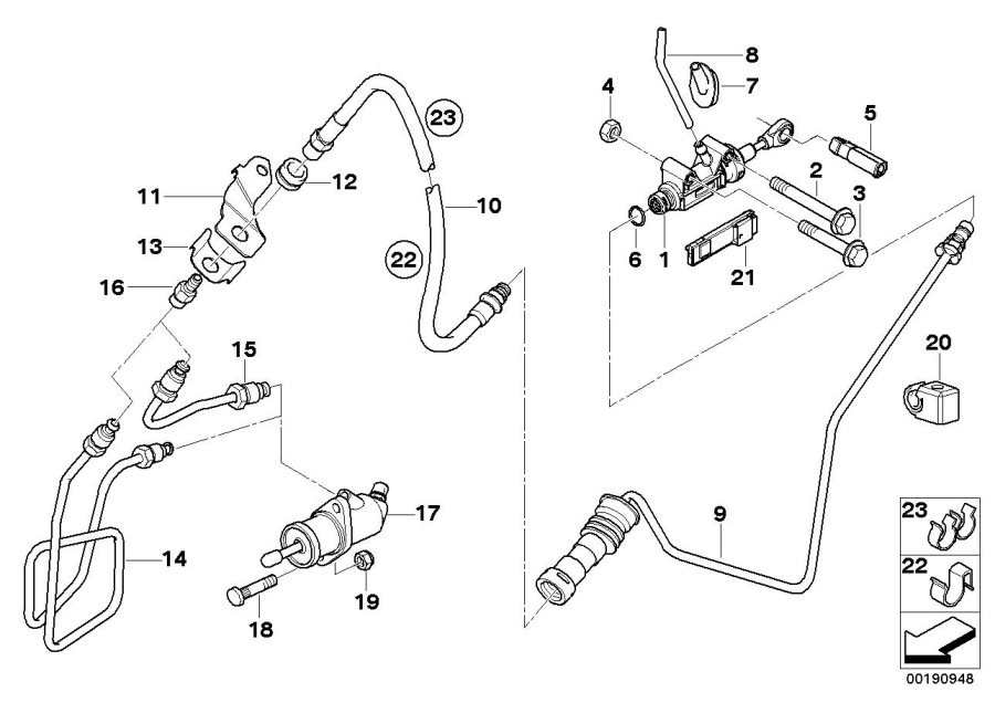 Diagram Clutch control for your 1995 BMW