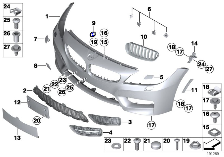 Diagram M Trim, front for your 2016 BMW Z4   