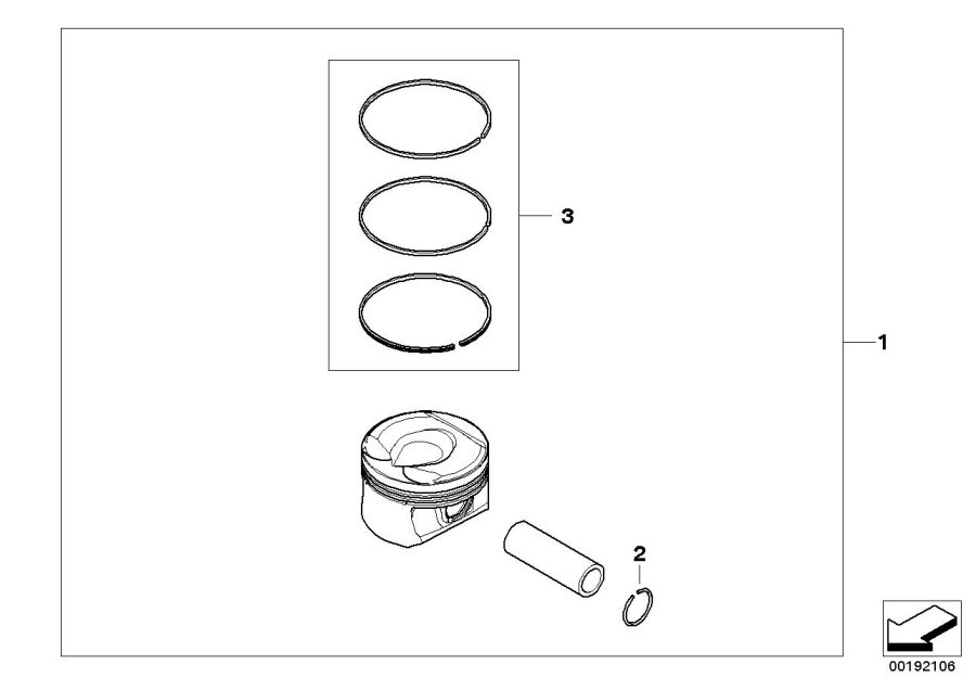 Diagram Crankshaft-Pistons for your MINI