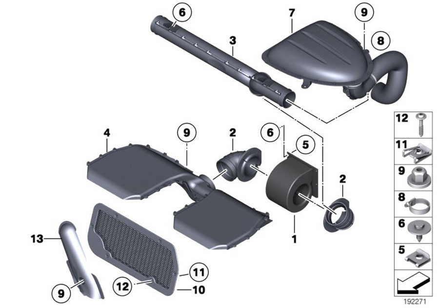 Diagram Fan for HV storage medium for your MINI