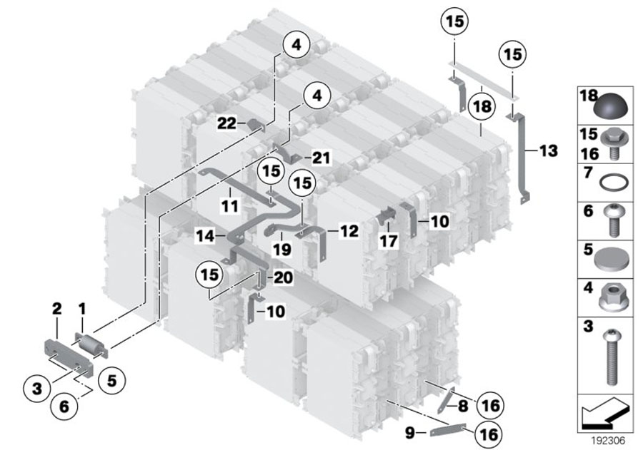 Diagram Bus bars for HV storage medium for your MINI