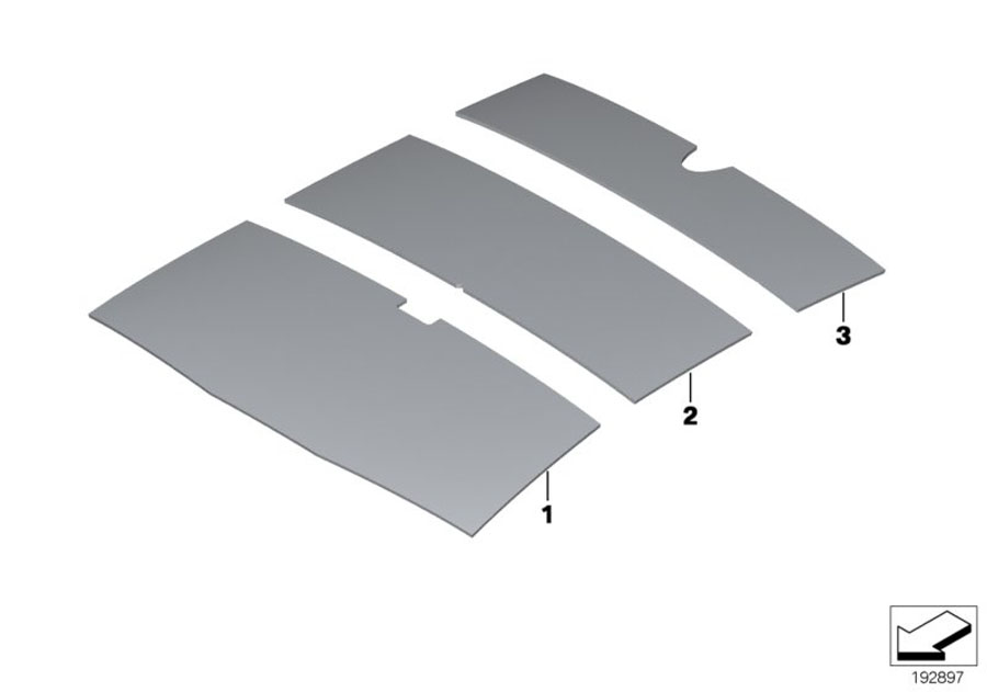 Diagram SOUND INSULATION ROOF for your 1988 BMW M6   