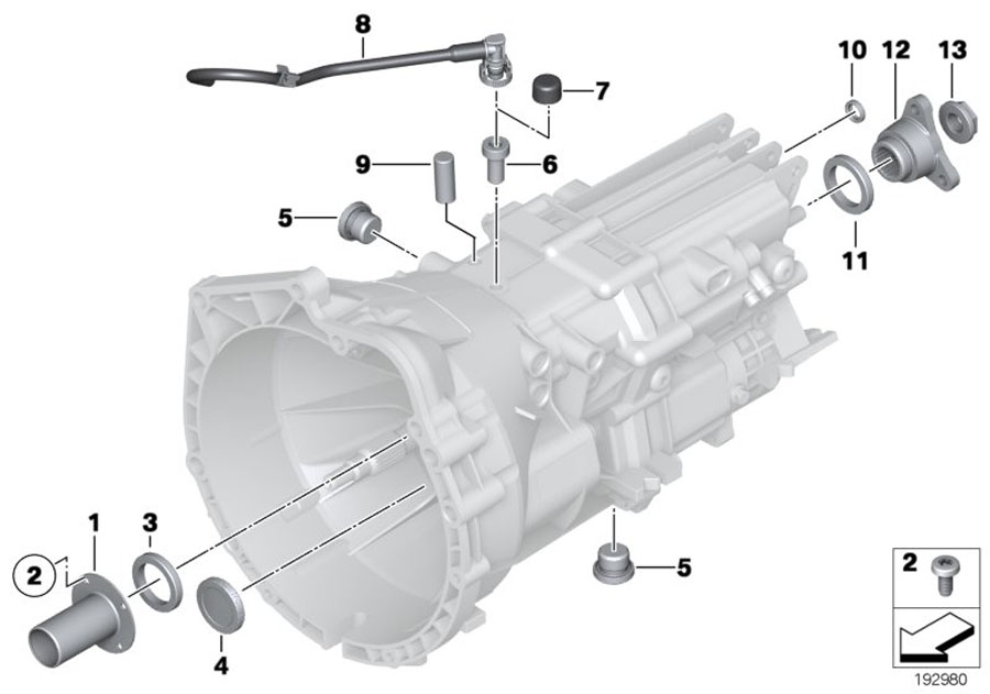 Le diagramme Joints / pièces de montage GS6-17BG/DG pour votre BMW
