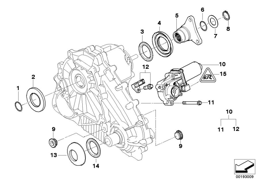 Diagram Transfer case, single parts atc 700 for your BMW